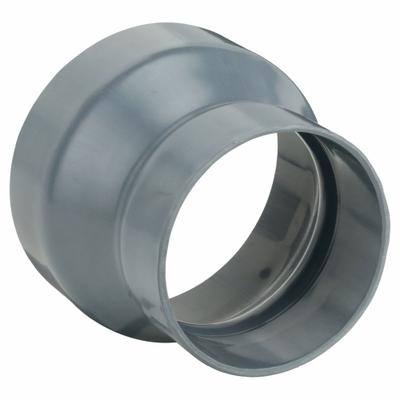PLASTIC SUPPLY Duct Reducer: PVC, For 7 in_9 in Duct Dia, 10 in Overall Lg, 9 in Inlet Dia - Reducers