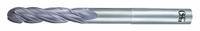OSG Ball End Mill: Carbide, Diamond Coated, 4 Flute, 1/4" Mill Dia, 1-1/2" LOC, 4" OAL (MPN 70311116)