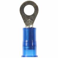 3M Ring Terminal: Blue, Nylon Insulation, #8 Stud Size, 16 AWG to 14 AWG Wire Sizes, 1,000 V (MPN MNG14-8RK). Key specifications — attr1308027: 3M.
