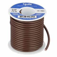 GROTE Primary Automotive Wire: GPT, 25 ft, 1 Conductor, 14 AWG, Brown, 60 V Volt (MPN 89-7001). Key specifications — Brand: GROTE.