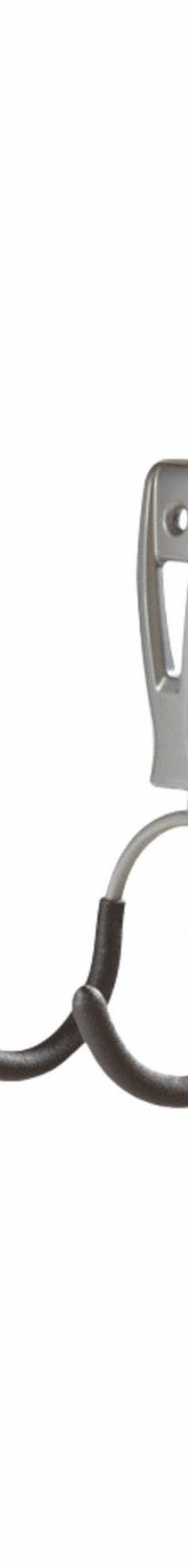 FASTTRACK Dual Handle Hook: Steel, 3 in x 3 in x 8.4 in, 25 lb Load Capacity, Satin Nickel (MPN 2140837). Key specifications — Brand: FASTTRACK; Includes: (3) Hooks; Material: Steel; Product Type: Dual Handle Hook.