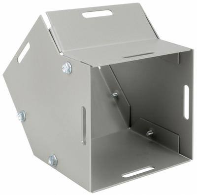 WIEGMANN Wireway 45 Degree Elbow: 6 in Wd, 6 in Ht, 16 ga Gauge, 1, Screw-On Cover - 45 Degree Elbows for Indoor Wireways