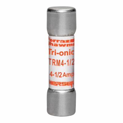MERSEN Fuse: TRM Series, Midget, Time-Delay, 4.5 A, 250 V AC, 13/32 in x 1 1/2 in - Time-Delay Cylindrical Fuses