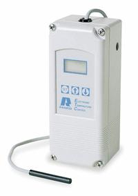Temperature Control: Single Stages, Heat or Cool, -30°F to 220°F, Digital, 1, SPDT, Universal (MPN ETC-111100-000). Key specifications — Variable Output Voltage: Yes; Manufacturer Part Number: ETC-111100-000; Product Type: Temperature Control; Application: Cooling Control; Brand: RANCO; Input Voltage: 240V AC; Compatible with Series: Universal.