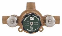 LEONARD VALVE Thermostatic Mixing Valve: 3/4 in Inlet Connection Size, 3/4 in Outlet Connection Size (MPN LV-981A-LF-RF). Key specifications — Includes: Check-stops; Brand: LEONARD VALVE.