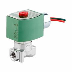 REDHAT Solenoid Valve: 2-Way, Normally Closed, 120V AC, Explosion Proof/Watertight, High Flow (MPN EF8263H332V1V 120/60). Key specifications — Brand: REDHAT; Voltage: 120V AC; Coil Enclosure: Explosion Proof.