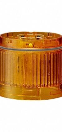 PATLITE Tower Light Module: Steady, 24V DC, Amber, 60 mm Overall Dia, 40 mm Overall Ht, LR6 (MPN LR6-E-Y+FB295). Key specifications — Brand: PATLITE; Compatible with Series: LR6; Lens Color: Amber; Operating Voltage: 24V DC; Manufacturer Part Number: LR6-E-Y+FB295.