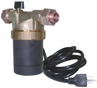 Circulating Pump: 1/150 hp HP, 100/240V AC, Brass, Variable, 6 ft Max. Head, 5 1/2 in Face to Face (MPN E1-BCUVNNNW-01). Key specifications — Nameplate Voltage: 100/240V AC; Connection Type: Union; Brand: GOULDS; System Type: Potable Water.