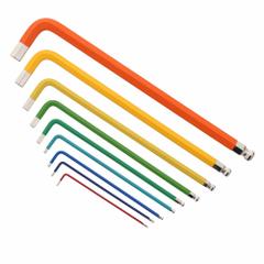 WIHA Hex Key Set: 6 - 10 Pieces, L, Metric, Long, 9 Pieces, Holder, Satin Chrome, 9 Tips (MPN 66980). Key specifications — attr1205554: WIHA; attr1205568: Satin Chrome; attr1293176: 6 - 10 Pieces.