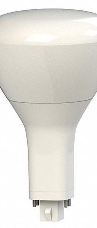 GE LAMPS Compact LED Bulb: Type A, 4-Pin (GX24q-4), BR28, LED, 3500K, 1,950 lm Light Output (MPN LED19GX24Q-V/835). Key specifications — Brand: GE LAMPS; Bulb Designation: LED19GX24Q-V/835; Dimmable: No; Color Temperature: 3500K.