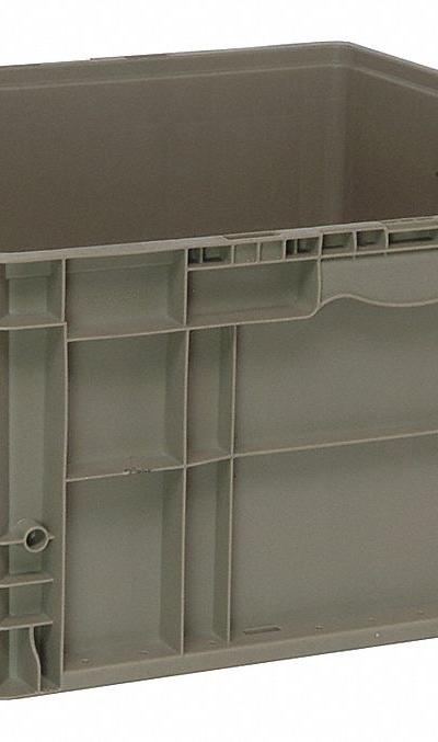 QUANTUM STORAGE SYSTEMS Straight Wall Tote: 26.2 gal - Solid Straight-Wall Containers