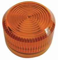 EATON Pilot Light Lens: 30 mm Panel Mounting Hole Dia, Amber, Fresnel, Incandescent/LED, E34 (MPN E34H9). Key specifications — Brand: EATON; Compatible with Series: E34; Lens Material: Plastic.