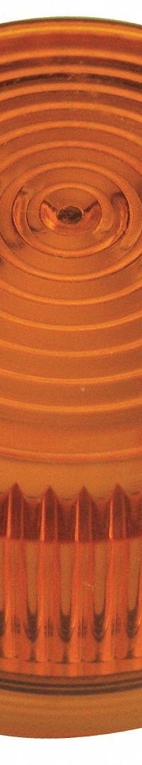 EATON Pilot Light Lens: 30 mm Panel Mounting Hole Dia, Amber, Fresnel, Incandescent/LED, E34 (MPN E34H9). Key specifications — Brand: EATON; Compatible with Series: E34; Lens Material: Plastic.