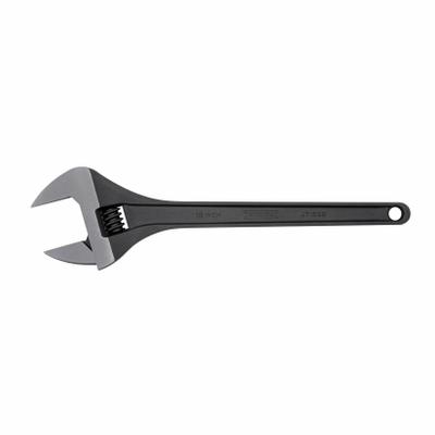 PROTO Adjustable Wrench: Alloy Steel, Black Oxide, 18 7/32 in Overall Lg - General Purpose Adjustable Wrenches