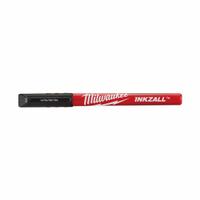 MILWAUKEE Ink Industrial Marker: Bullet, Black, Std Actuation Style, Point, 12 PK (MPN 48-22-3160). Key specifications — attr1270572: Plastic; attr1270597: Bullet; attr1270599: Less than 30 sec; attr1270608: MILWAUKEE.