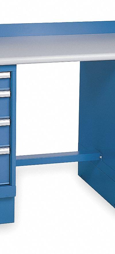 LISTA Workbench: Fixed Ht - Dual Pedestal Workbenches