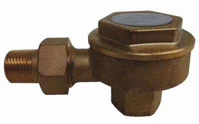 MEPCO Steam Trap: Brass Body, Angle Design, 1,200 lb/hr, 1/2 in FNPT Inlet - Brass Angle Thermostatic Steam Traps