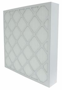 GRAINGER Minipleat Air Filter: 20 in x 24 in x 4 in, Fiberglass, Beverage Board, No Header, MERV 14 (MPN 6B592). Key specifications — Brand: GRAINGER; Frame or Header Material: Beverage Board; Media Material: Fiberglass.