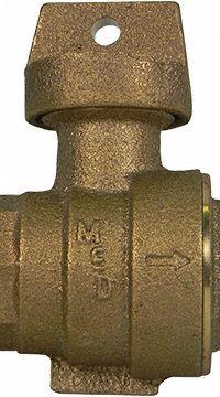 A.Y. MCDONALD Manual Two-Way Ball Valve: 1 1/4 in Pipe Size, FNPT x FNPT, 300 psi Max Op Pressure (MPN 76105 1-1/4"). Key specifications — Brand: A.Y. MCDONALD; Handle Material: Brass; Handle Type: Tee; Standards: UNS; Connection Type: FNPT x FNPT.