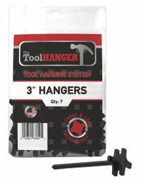 TOOLHANGER Tool Hanger: Black, 5 in Overall Lg, Plastic (MPN 3007). Key specifications — Includes: (7) Tool Hangers, 3 in; Material: Plastic; Brand: TOOLHANGER; Color: Black; For Tool Type: Brooms; Compatible Manufacturer Model Number: 1002.