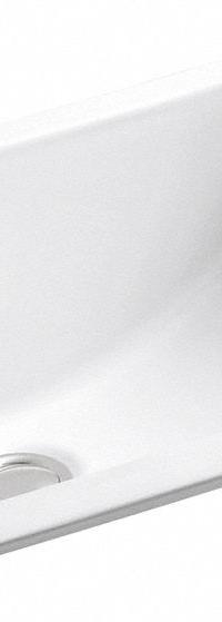 KOHLER Bathroom Sink: White, Vitreous China, 20 7/8 in Overall Lg, 14 3/8 in Overall Wd, Ladena® (MPN K-2214-0). Key specifications — Includes: Basin Clamps; Brand: KOHLER; Color: White; Sink Material: Vitreous China.