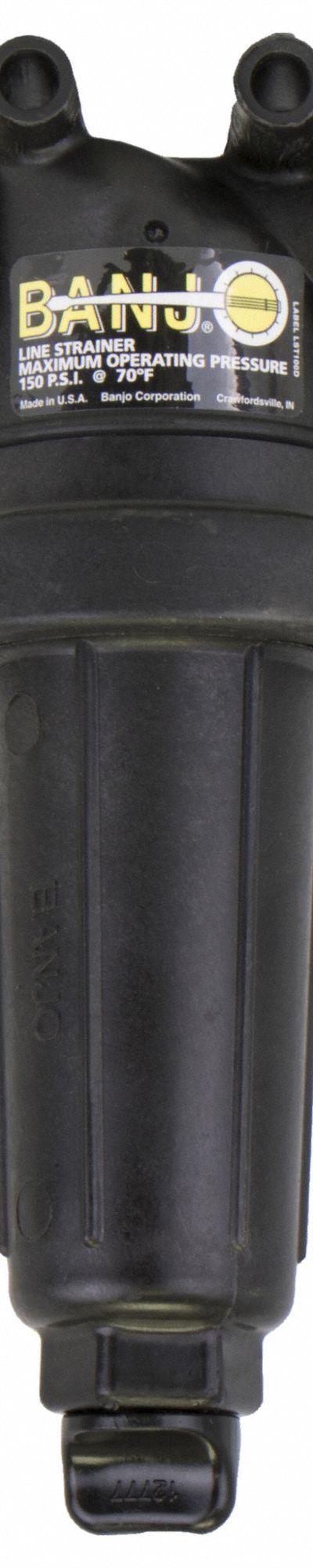 BANJO Inline Strainer: Polypropylene - Polyamide/Glass Fibers Inline Strainers