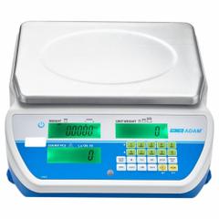 ADAM EQUIPMENT Industrial Bench Scale: 11 3/4 in x 8 1/4 in, 330 lb Wt Capacity - Imperial (MPN CDT 16-150). Key specifications — attr1341383: RS-232; attr1341384: 0.0005 kg; attr1341400: ADAM EQUIPMENT; attr1383935: Stainless Steel.