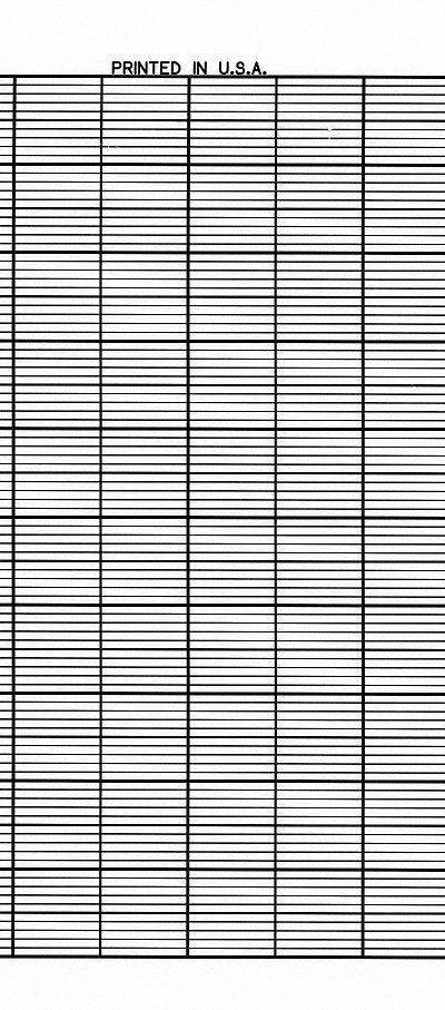 GRAPHIC CONTROLS Fanfold Paper Strip Chart: Fanfold Paper Strip Chart - Strip Chart Paper Compatible with Yokogawa