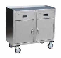 JAMCO Mobile Cabinet Workbench: 37 in x 21 in, Stainless Steel, 1,200 lb Overall Load Capacity (MPN YV136U500). Key specifications — Assembly: Fully Assembled; Brand: JAMCO.