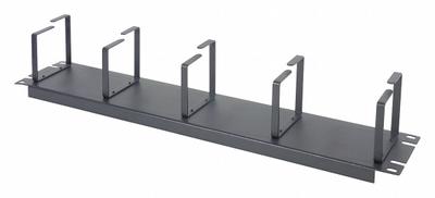 VIDEO MOUNT PRODUCTS Cable Manager: Horizontal, 2 U, Single Side Sides, 3 7/8 in Overall Dp - Horizontal Ring-Style Cable Managers