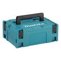 MAKITA Tool Case: 15 1/2 in W 11 3/4 in D 6 1/2 in H, Plastic, Teal, Hinged Lid, 0 Compartments (MPN 197211-7). Key specifications — attr1116905: Teal; attr1116917: Hinged; attr1116946: MAKITA; attr1116904: Latch.