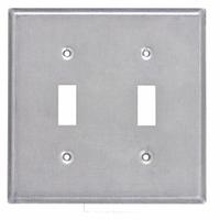 RACO Electrical Box Cover: 2 Gangs, Open, For Square Box Shape, Galvanized Steel, 1/2 in Overall Dp (MPN 871). Key specifications — Brand: RACO; For Box Shape: Square; Material: Galvanized Steel; Cover Design: Open.