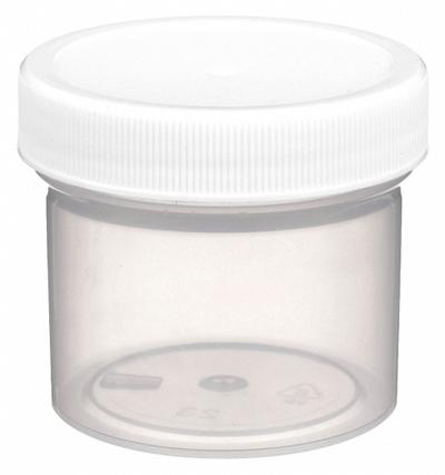 QORPAK Laboratory Jar: Polypropylene, Polypropylene, 32 fl oz, 120 mm Body Dia - Polypropylene Lab Jars