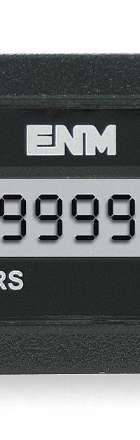 ENM Hour Meter: Hour Meters, Front Panel Mounting, Digital, 1/2 in x 1 1/4 in, 98 V AC – 120 V AC (MPN T1140EB). Key specifications — Mounting Style: Flush; Bezel Face Shape: Rectangular; Hour Unit Increment: Tenth; Brand: ENM; Manufacturer Part Number: T1140EB; Meter Type_Broad: Digital.