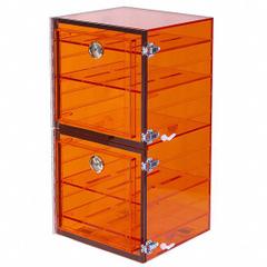 Acrylic Desiccator with Gas Port: Rectangular, 0.88 cu ft Capacity, Acrylic, 12 in Overall Wd (MPN 861-CGA/NS). Key specifications — Includes: Gas Ports; Material: Acrylic; Brand: PLAS-LABS; Desiccator Shape: Rectangular.