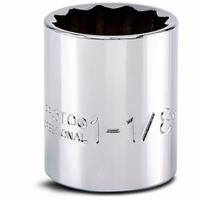 PROTO Socket: SAE, 1/2 in Drive Size, 1 1/8 in Socket Size, 12-Point, Std, Chrome, Socket (MPN J5436). Key specifications — attr1204417: PROTO; attr1204392: Chrome.