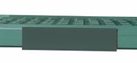 METRO Color Shelf Marker: MetroMax Q Series, 6 in Overall Wd, 1 1/2 in Overall Ht, Gray (MPN CSM6-GRQ). Key specifications — Brand: METRO; Color: Gray; Compatible Brand and Series: MetroMax Q Series.