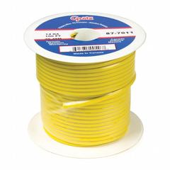 GROTE Primary Automotive Wire: GPT, 25 ft, 1 Conductor, 12 AWG, Yellow, 60 V Volt (MPN 89-6011). Key specifications — Brand: GROTE.