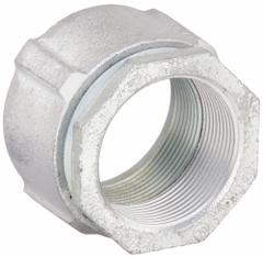 RACO Threaded Coupling - Three-Piece: Iron, 2 1/2 in Trade Size, 3 1/8 in Overall Lg, IMC/RMC (MPN 1510). Key specifications — Compatible Conduit Type: RMC; Brand: RACO.