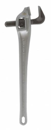 RIDGID Offset Pipe Wrench: 3 in Jaw Capacity, Serrated, 24 in Overall Lg, I-Beam (MPN 31130). Key specifications — attr309808: I-Beam; attr324941: RIDGID.