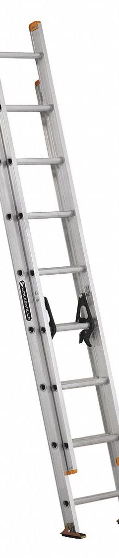 LOUISVILLE LADDER Extension Ladder: 16 ft Ladder Size, Aluminum, 250 lb Load Capacity, 65 lb Wt (MPN AE3216). Key specifications — Color: Silver; Brand: LOUISVILLE LADDER; Included Features: Mar-Resistant End Caps; Removable Fly: Fixed.