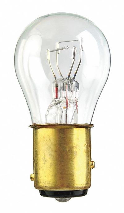 APPROVED VENDOR Incandescent Bulb: Incandescent, Double Contact Index (BAY15d), (S) Sign - BAY15d Double-Contact Indexed Bayonet Base Lamps