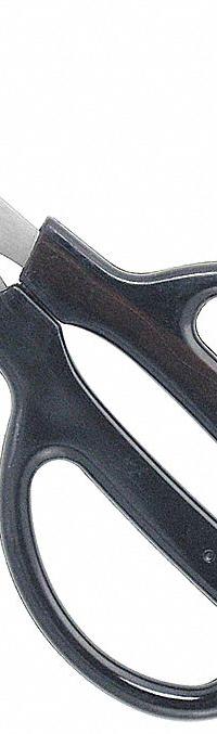 CLAUSS Shears: Ambidextrous, 6 in Overall Lg, Partially Serrated, Stainless Steel, Pointed, Brown (MPN 33203). Key specifications — attr308500: Stainless Steel; attr308502: Brown; attr308505: Ambidextrous; attr308522: Auto Trim; attr324896: CLAUSS.