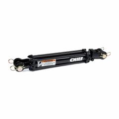 CHIEF Hydraulic Cylinder: 3 1/2 in Bore Dia., 30 in Stroke Lg, #8 SAE Port Size, 1 1/2 in Rod Dia. (MPN 211385). Key specifications — attr98892: CHIEF; attr95592: Double Acting; attr1382128: #8 SAE.
