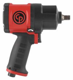 CHICAGO PNEUMATIC Air Impact Wrench: Compact, 1/2 in Drive, Pistol-Grip, Square, Std, Friction Ring (MPN CP7748 G). Key specifications — attr1321013: NPT; attr1321019: Compact; attr1321030: CHICAGO PNEUMATIC; attr1321012: Standard; attr1321025: Square.