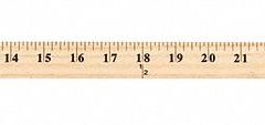 WESTCOTT Ruler: 10425, 3 ft, 0.23 in Thick, Clear, Black, Rigid, Printed Graduation Mark, Matte, SAE. Key specifications — attr934745: WESTCOTT; attr944509: Clear; attr939993: Decimal; attr986193: Printed.