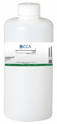 RICCA CHEMICAL Buffer - pH 11.00: Lab, 1 L Volume, Liquid, pH 10.99 to 11.01, Plastic, Bottle, 1 (MPN R1610000-1A). Key specifications — Brand: RICCA CHEMICAL; CAS Number: 1310-73-2; Chemical Family Type: Buffer; Chemical Grade: Lab; Concentration: pH 10.99 to 11.01; Container Material: Plastic; Container Type: Bottle; Form: Liquid.