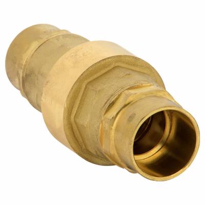 BONOMI Valve: Swing, Inline Valve Body, 1 in Pipe Size, Sweat x Sweat, Brass, Female - Lead-Free Brass Inline Disc Check Valves