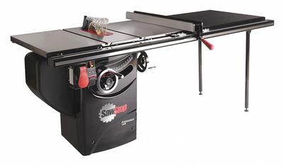 SAWSTOP Table Saw: 120 V AC Volt, 14 A Current, 10 in Blade Dia. - Cabinet Table Saws with Automatic Safety Blade Retraction