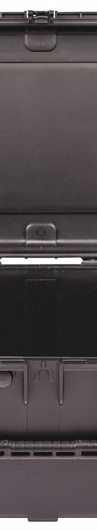 SKB Protective Case: 17 1/2 in x 29 1/8 in x 12 in Inside, Pick and Pluck, Black, 2 Wheels, 25 lb Wt (MPN 3i-2617-12BC). Key specifications — Handle Style: Folding; Brand: SKB; Case Closure Type: Latches.